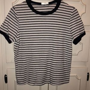 Striped top.